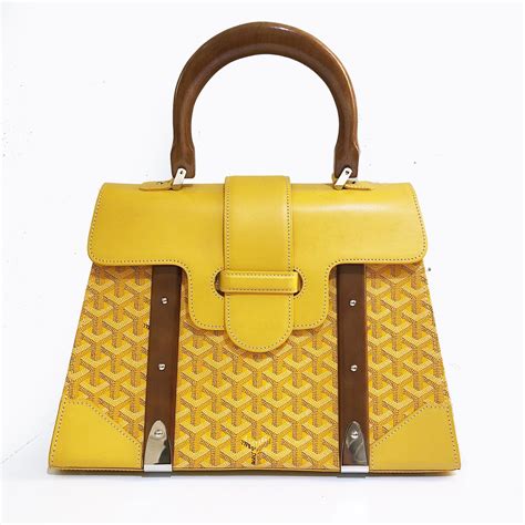 goyard mustard yellow|genuine goyard bag.